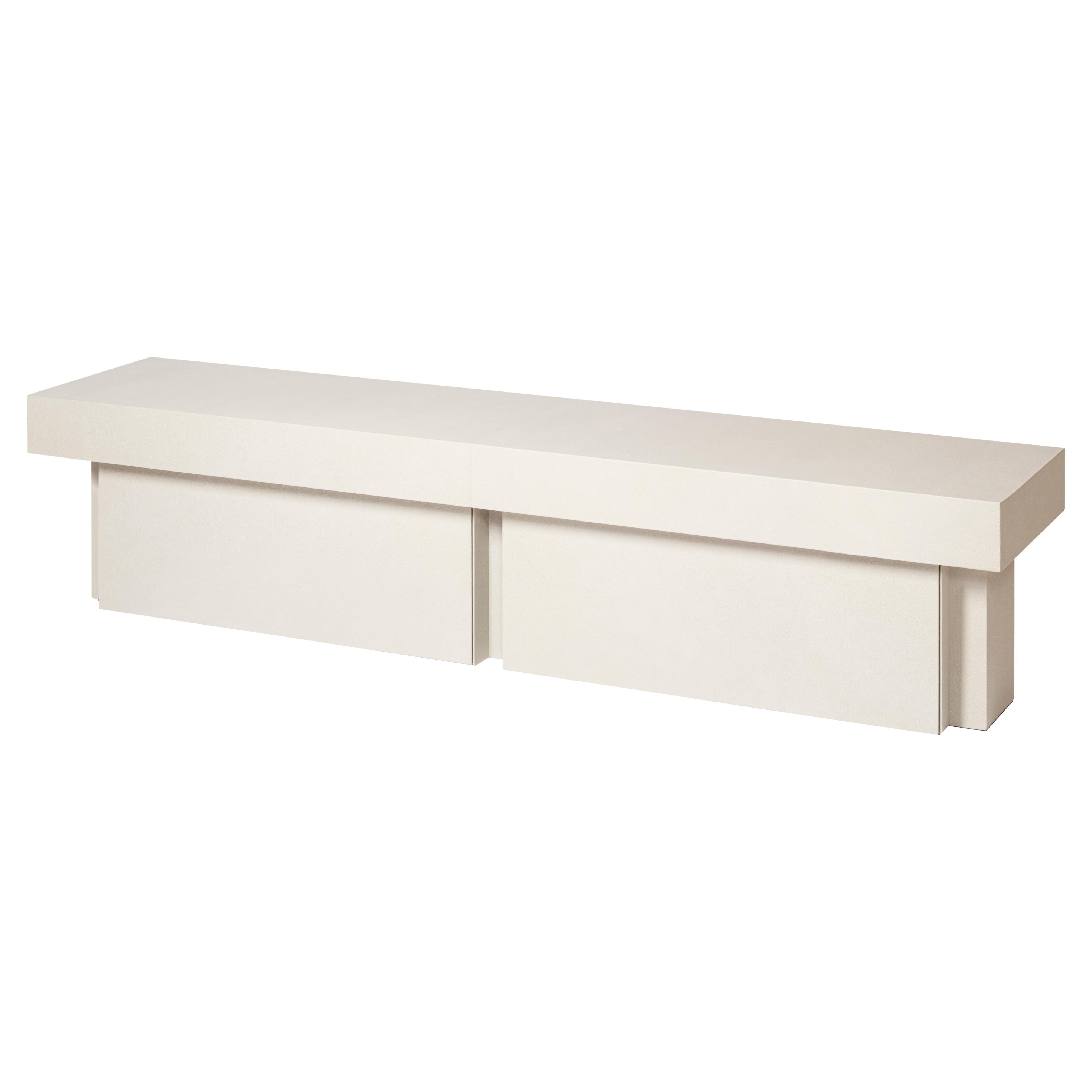 Banc en cuir Francesco Balzano pour Giobagnara Assoluto en vente
