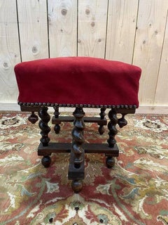Banc - Repose-pieds de style Louis XIII