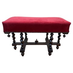 Banc - Repose-pieds de style Louis XIII