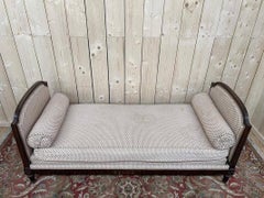 Bench - Louis XVI style sofa with floral fabric