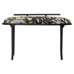 Bench Loveseat Chair/Handmade GraffitiTextile Modern/Contemporary Waxed Steel