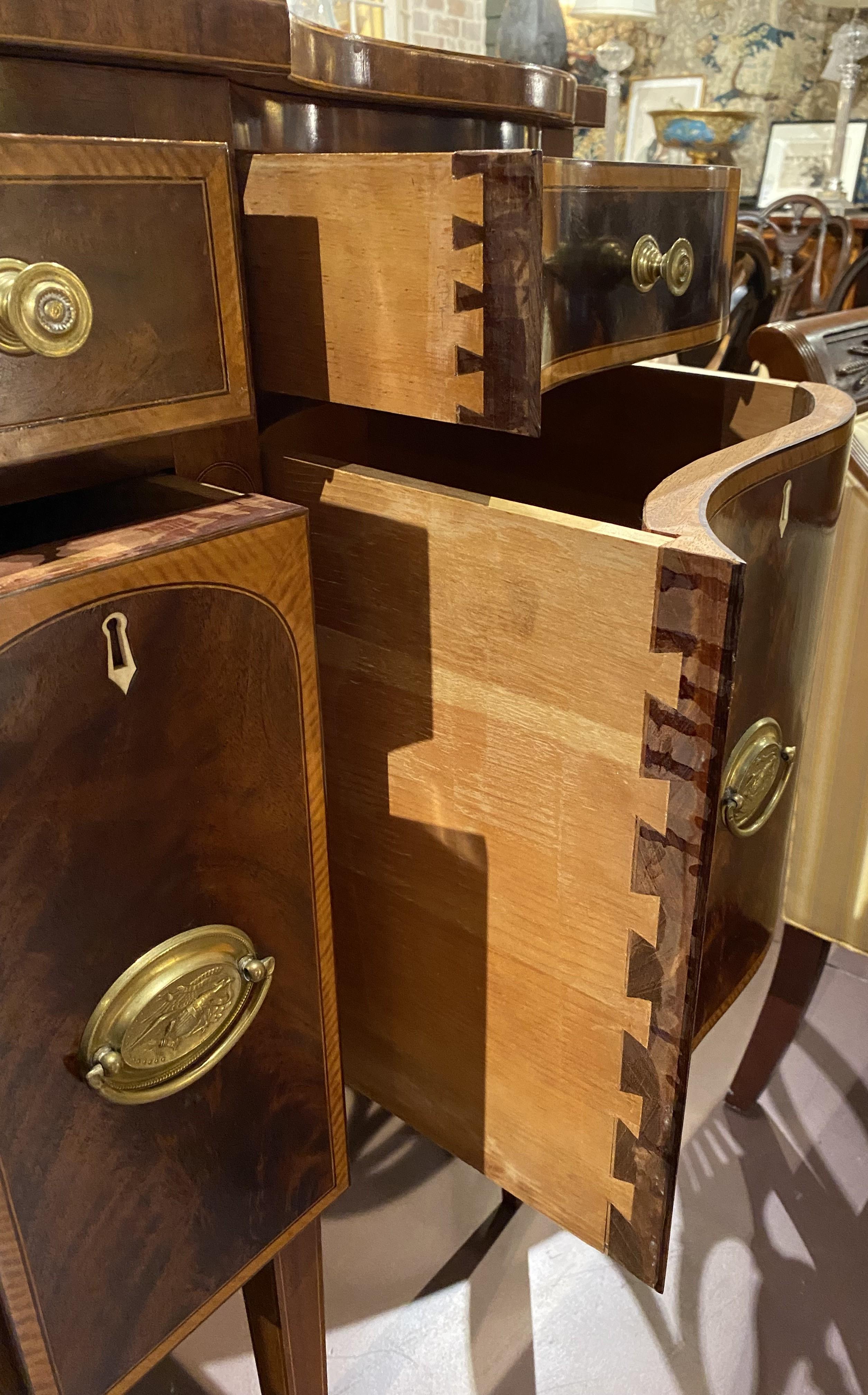 Bench Made Mahogany Federal Style Sideboard with Fabulous Inlay 5