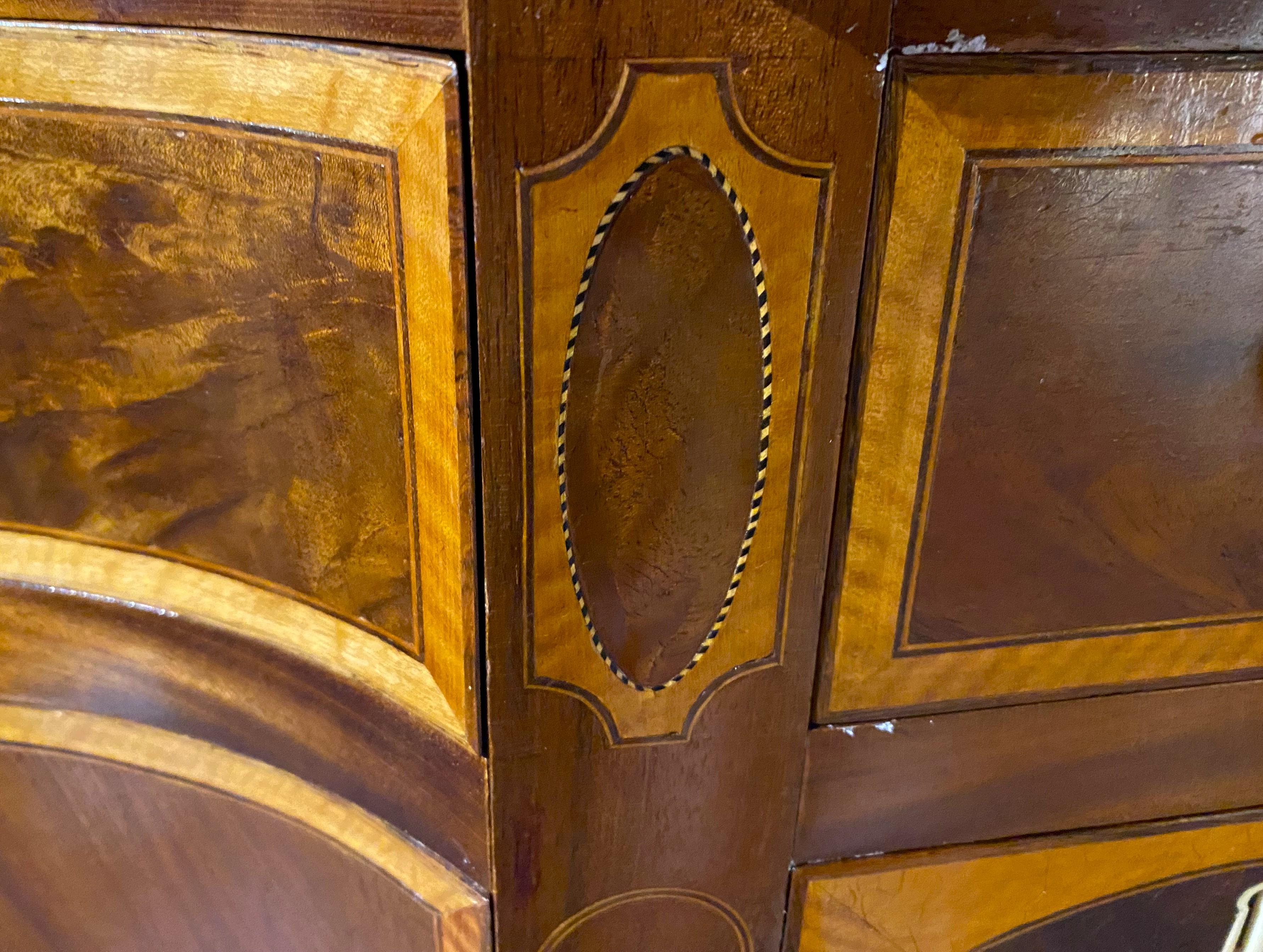 Bench Made Mahogany Federal Style Sideboard with Fabulous Inlay 7