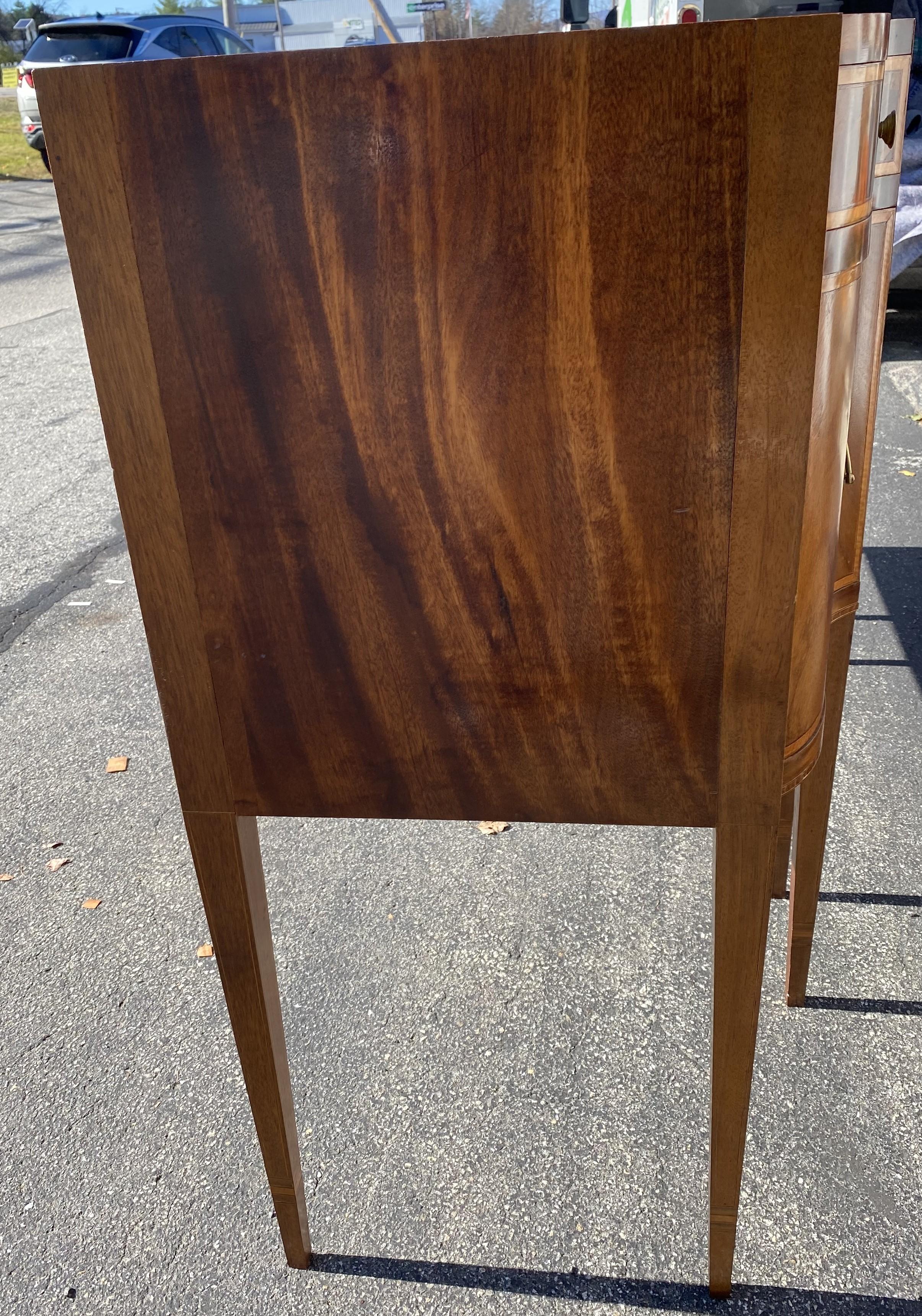Bench Made Mahogany Federal Style Sideboard with Fabulous Inlay 9