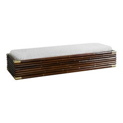 Bench Made Of Bamboo With Brass Joints. “Raccordi” Series – Molto Editions