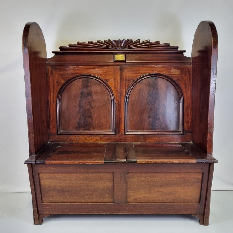 Bench Made of Wood from the Demolition of the "Rawalpindi" For Sale at