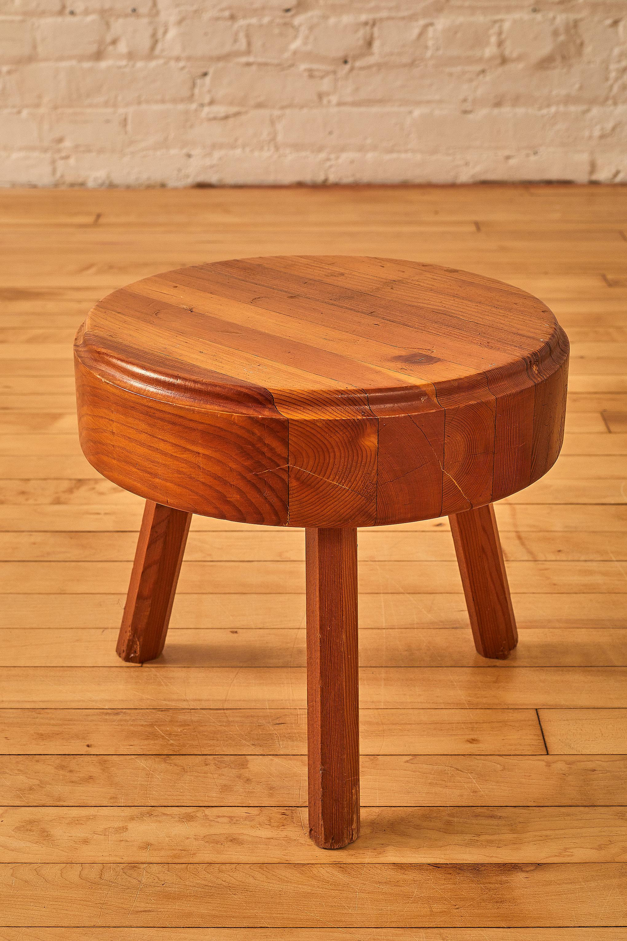 Mid-Century Modern Bench Made Stool For Sale