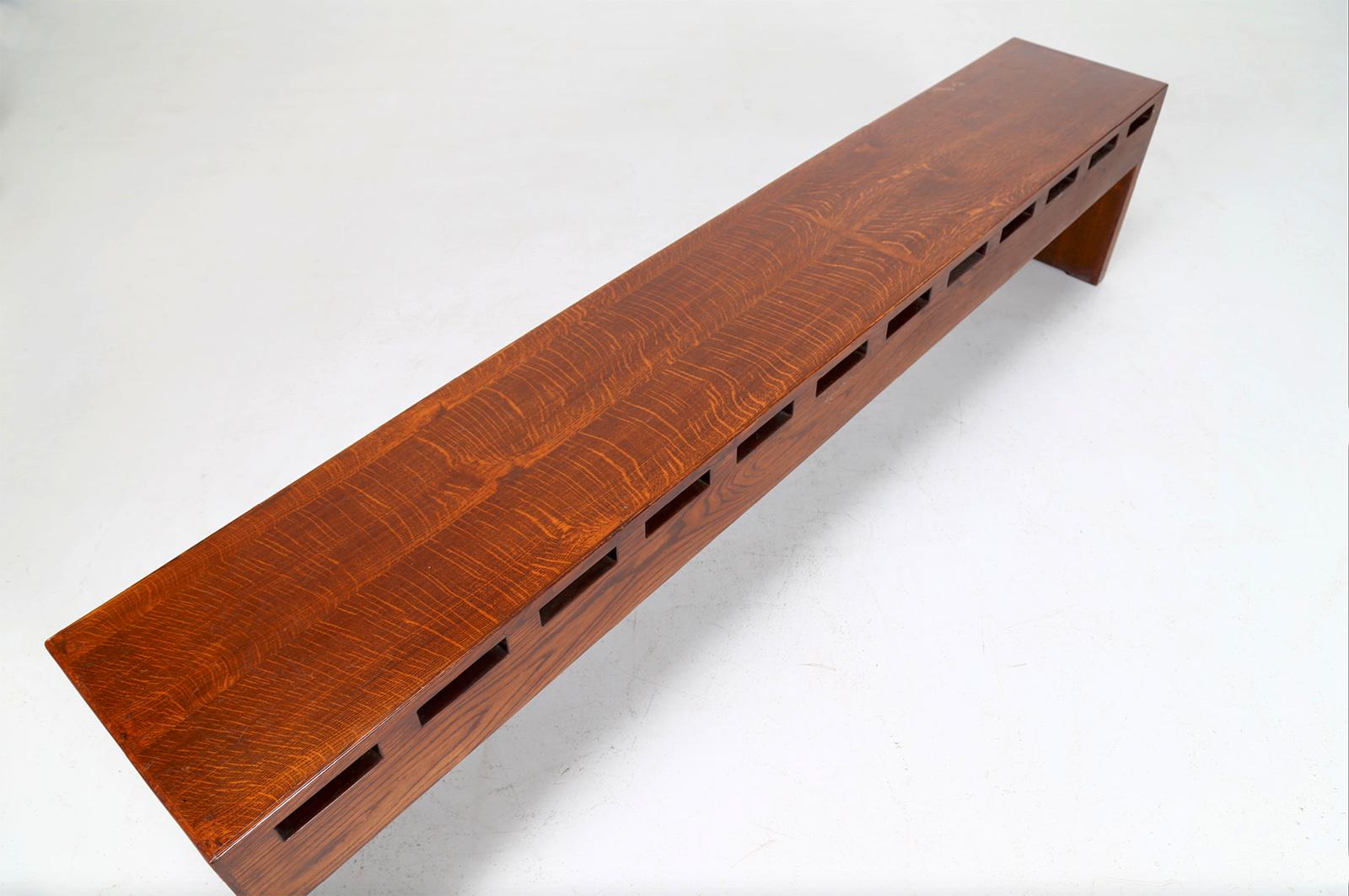 Mid-Century Modern Bench Midcentury in Rosewood by Giuseppe Rivadossi, 1940s