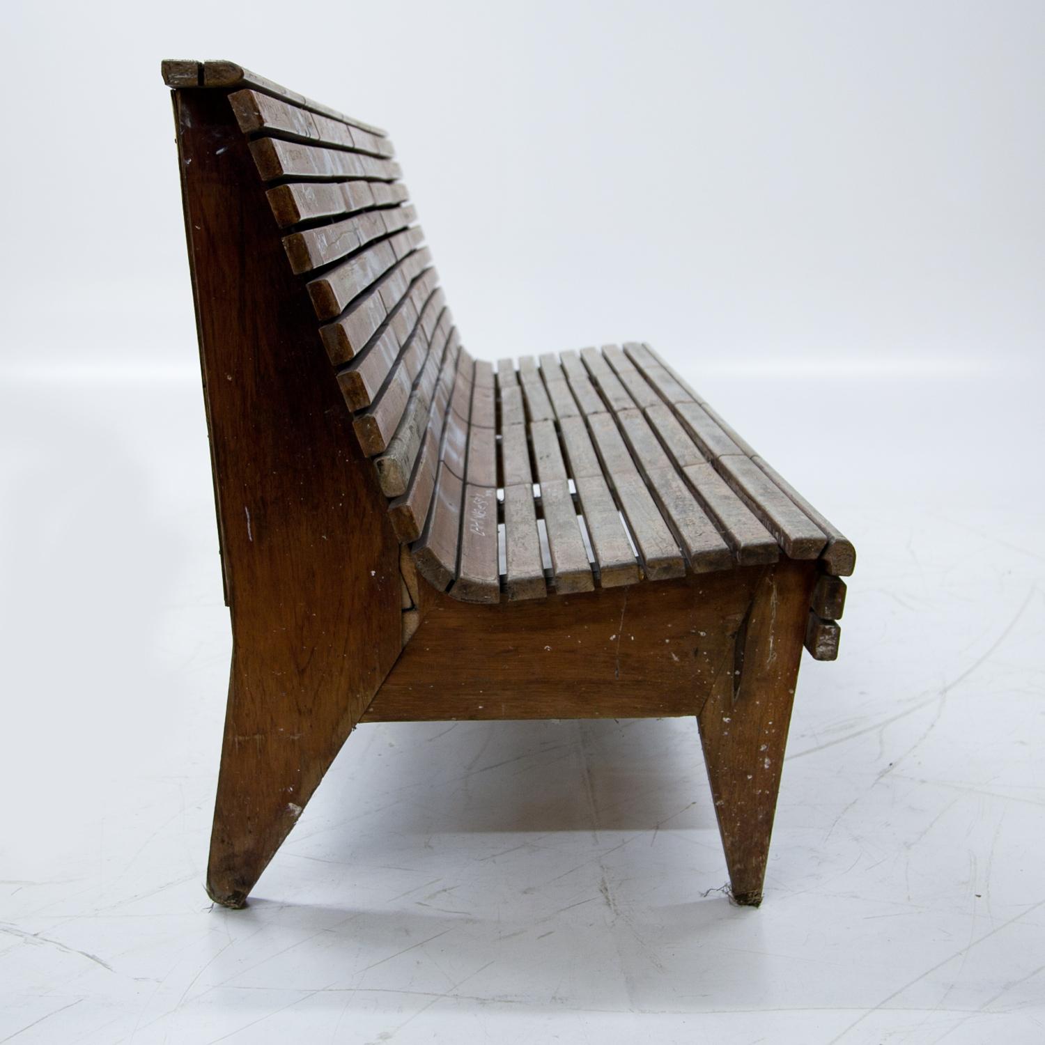 Italian Bench of a Train Station, Italy, Mid-20th Century