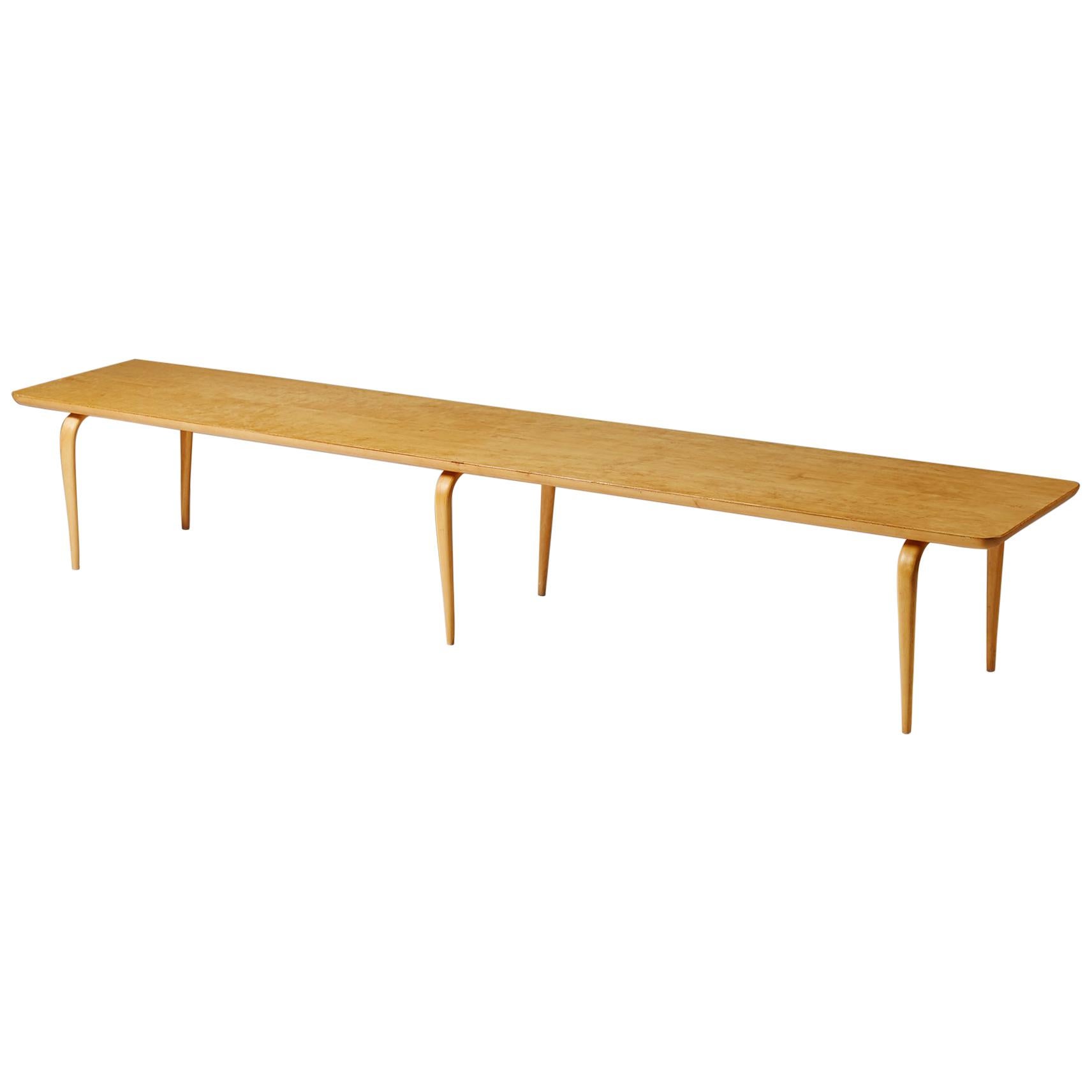 Bench or Coffee Table “Annika” Designed by Bruno Mathsson for Karl Mathsson