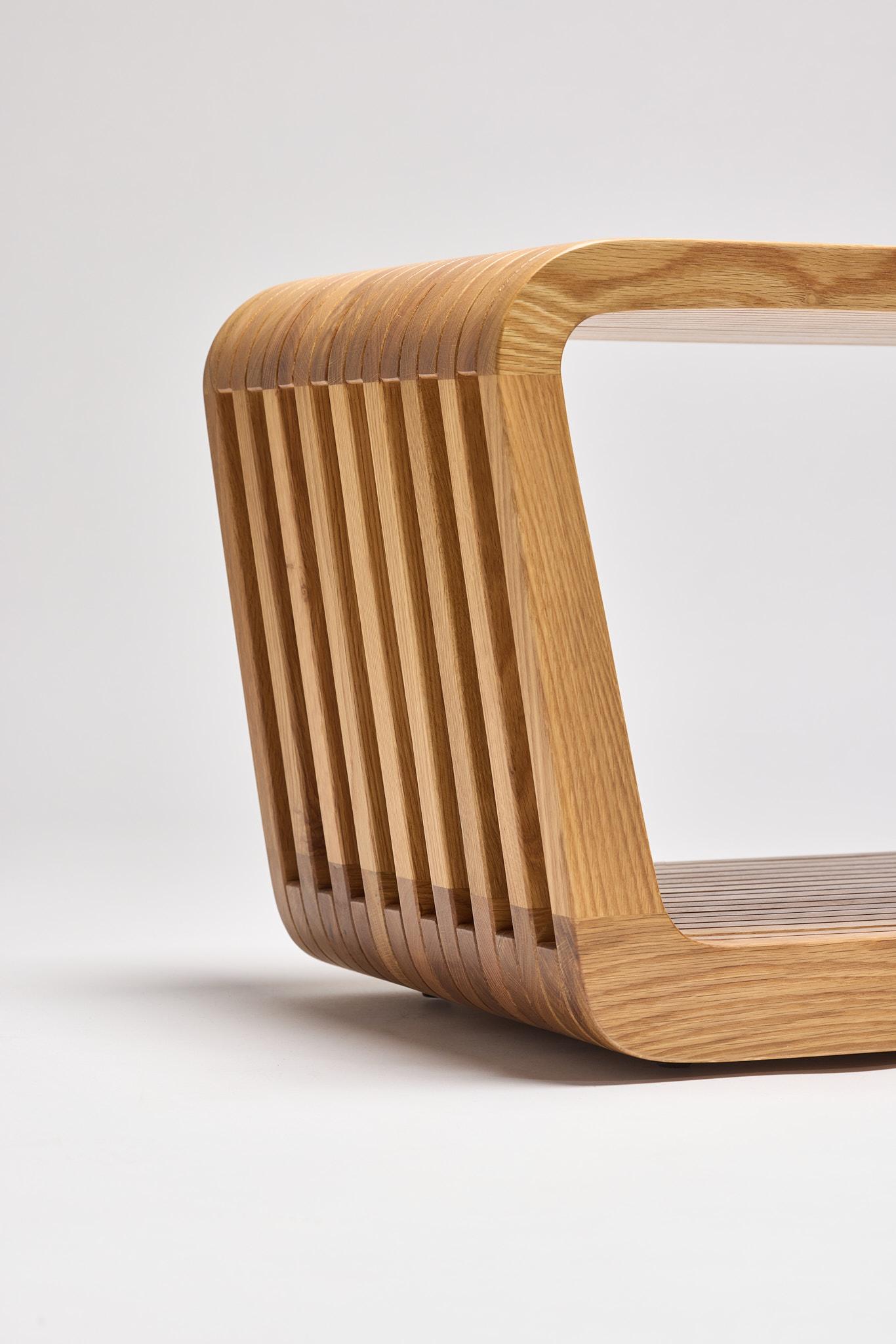 XXI secolo e contemporaneo Panca o tavolino, Link di Reda Amalou, 2019, Oak naturale in vendita