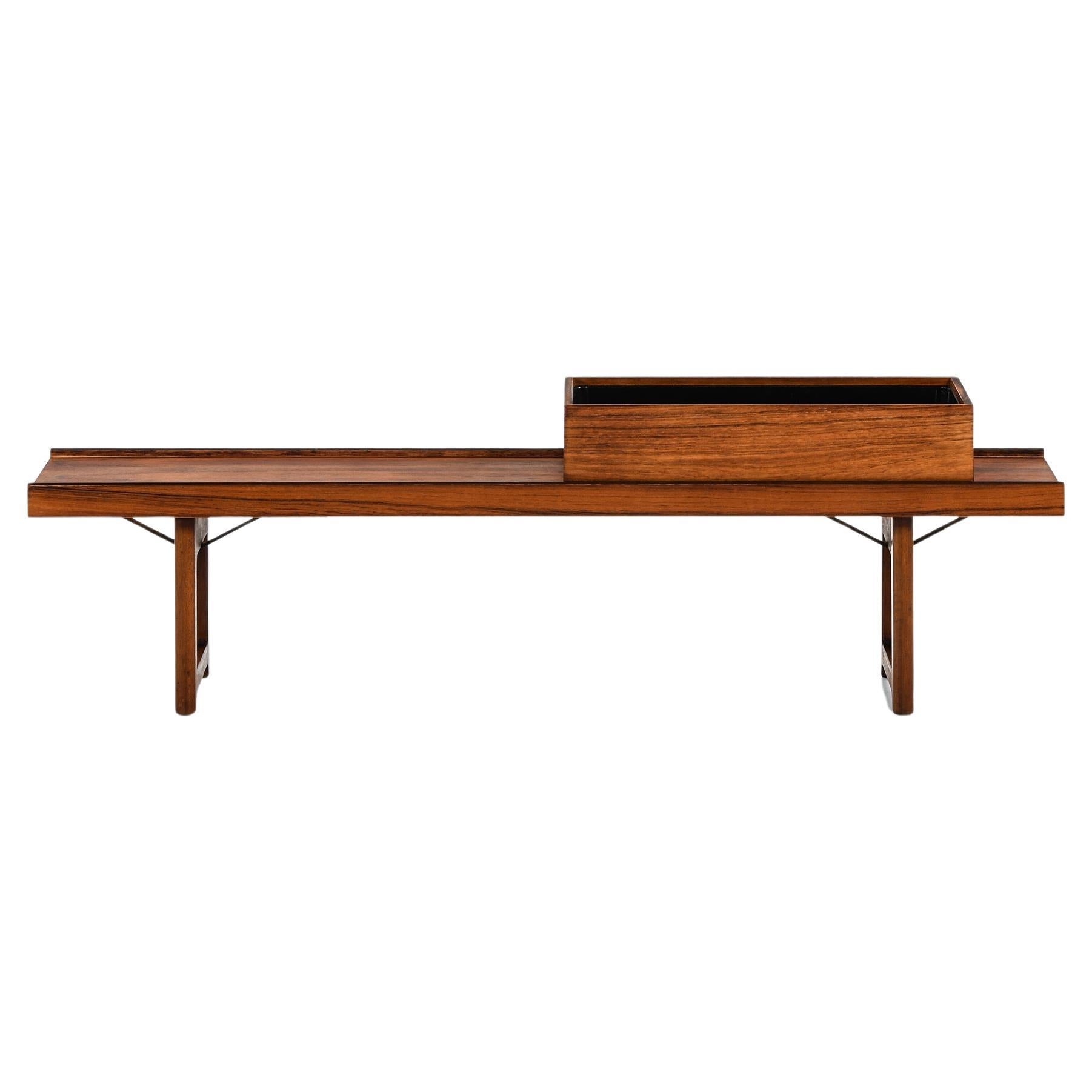 Bench or Side Table with a Planter Box by Torbjørn Afdal, 1960s For Sale