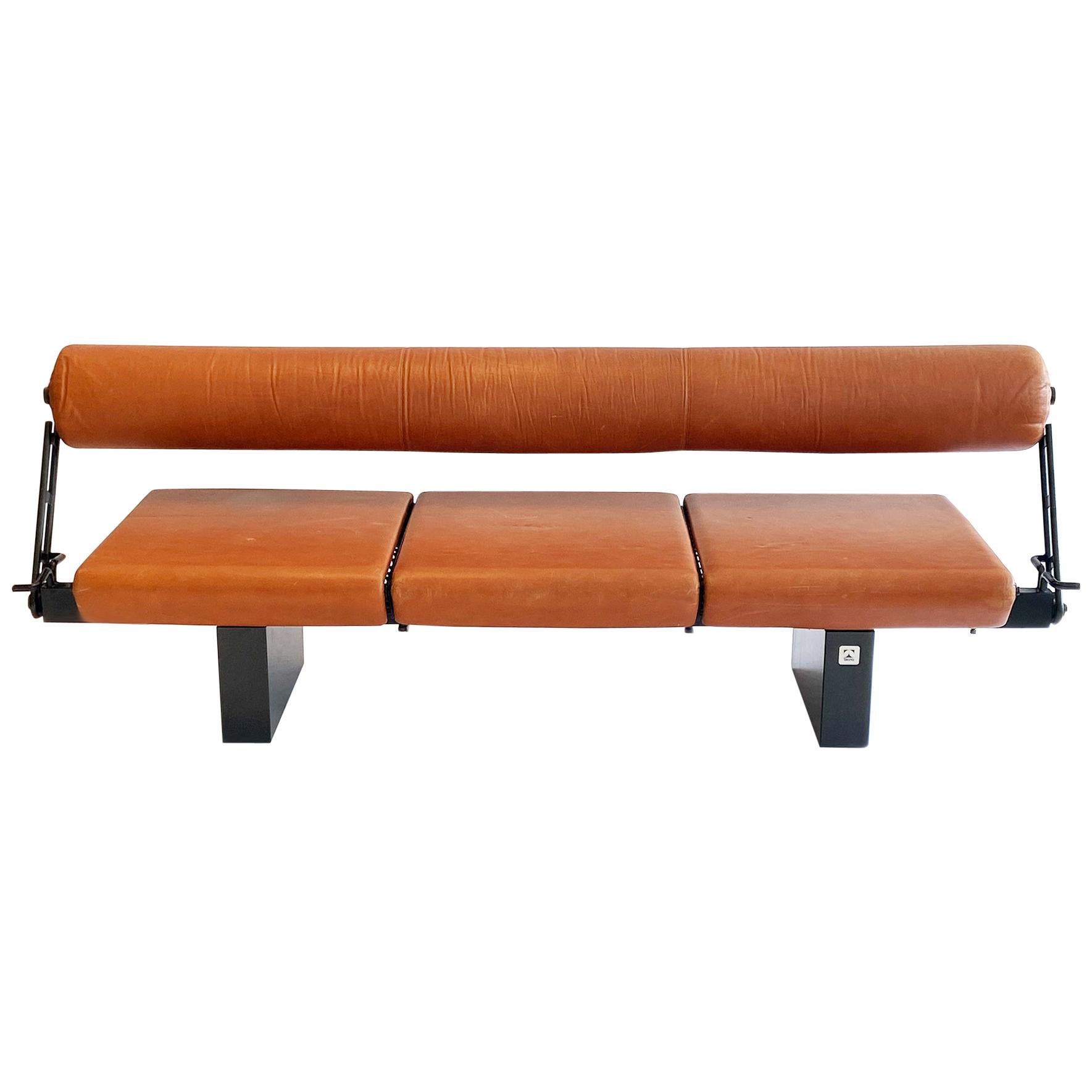 Rare and Unique Moroccan Leather Sofa or Bench at 1stDibs