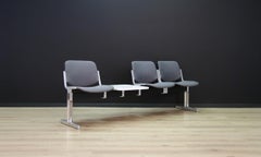 Bench Original Vintage Classic Grey Aluminum, 1970s
