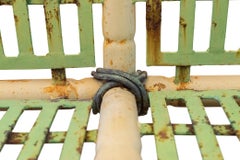 Bench, Painted Iron, France, circa 1900