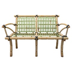 Bench, Painted Iron, France, circa 1900
