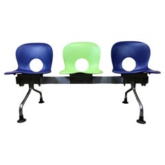 Bench Paul Barbieri Oliva Rexite 3 Seater Chair Waiting Bench Chrome