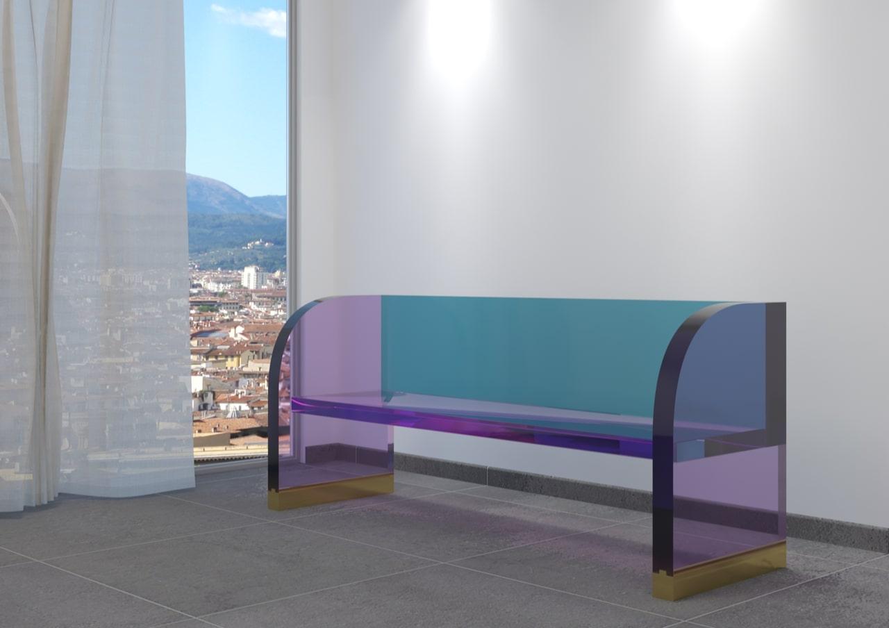 Bench Rendez-Vous Model by Studio Superego, Italy For Sale 4