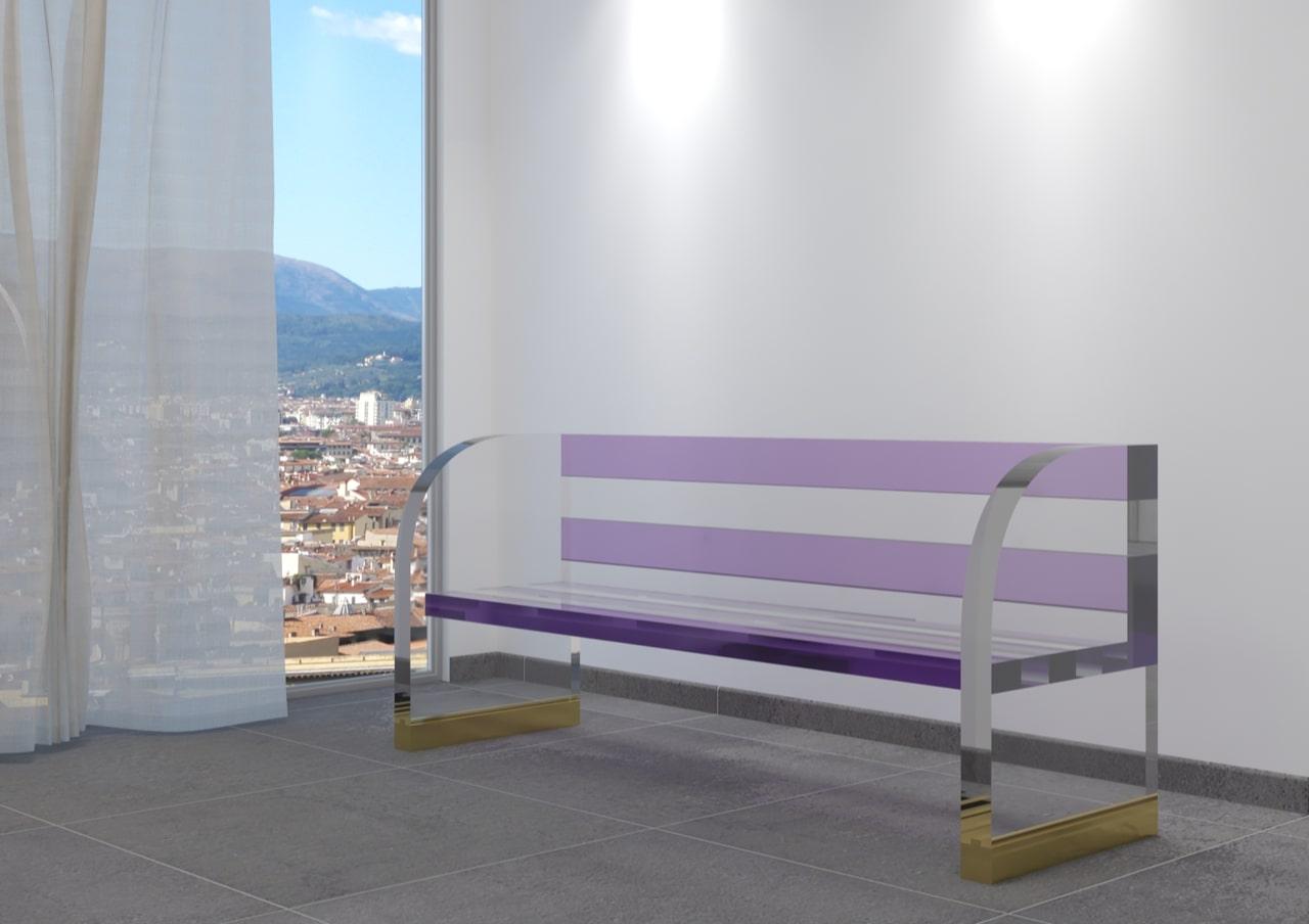 Bench Rendez-Vous Modell von Studio Superego, Italien (Messing) im Angebot