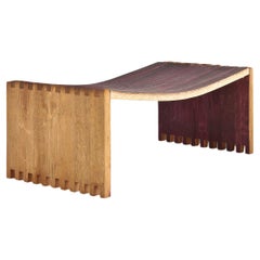 Banco Riva 1920 Bottea Design Mario Botta - Roble de barricas Barrique
