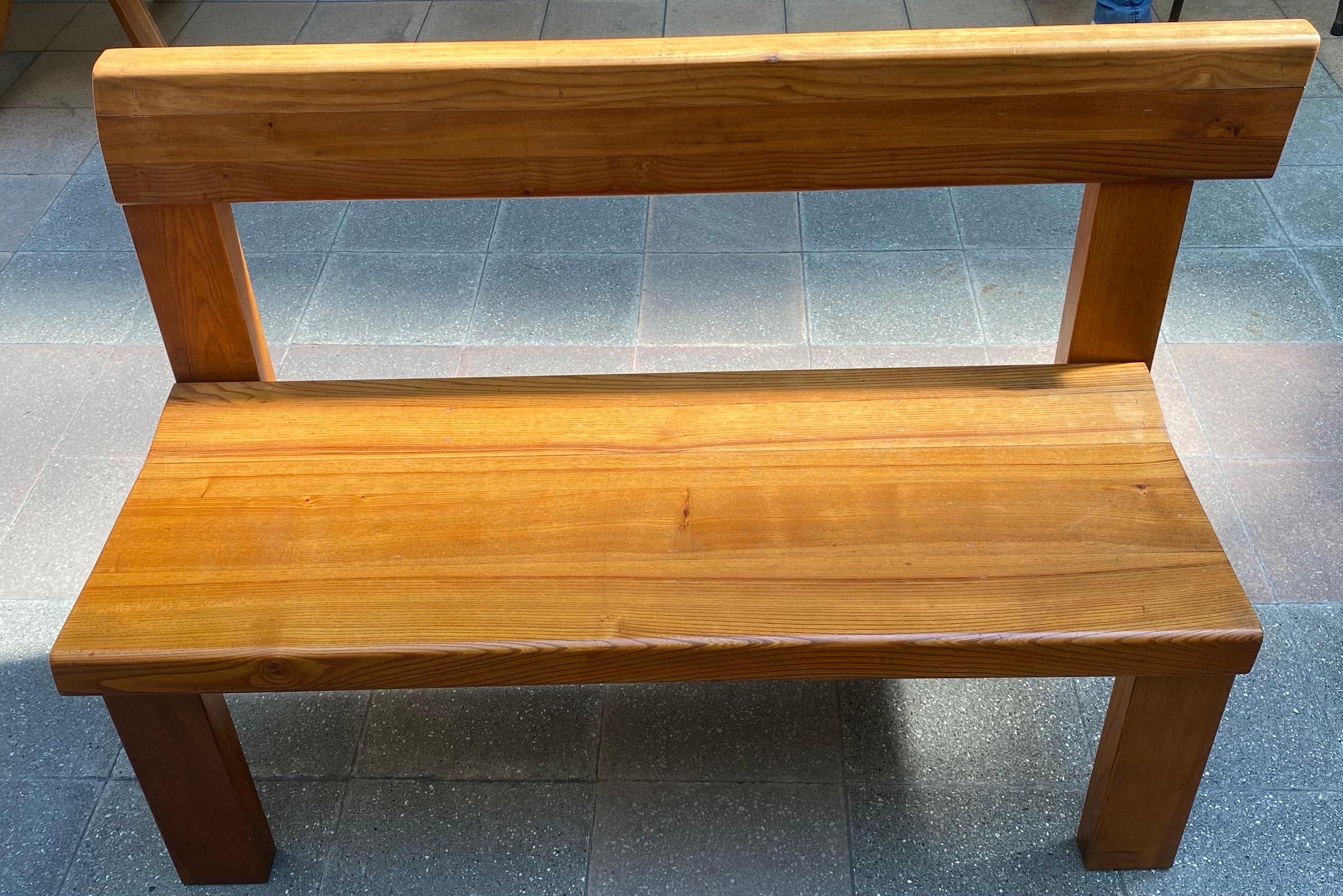 French Bench S35 by Pierre Chapo, circa 1970 For Sale
