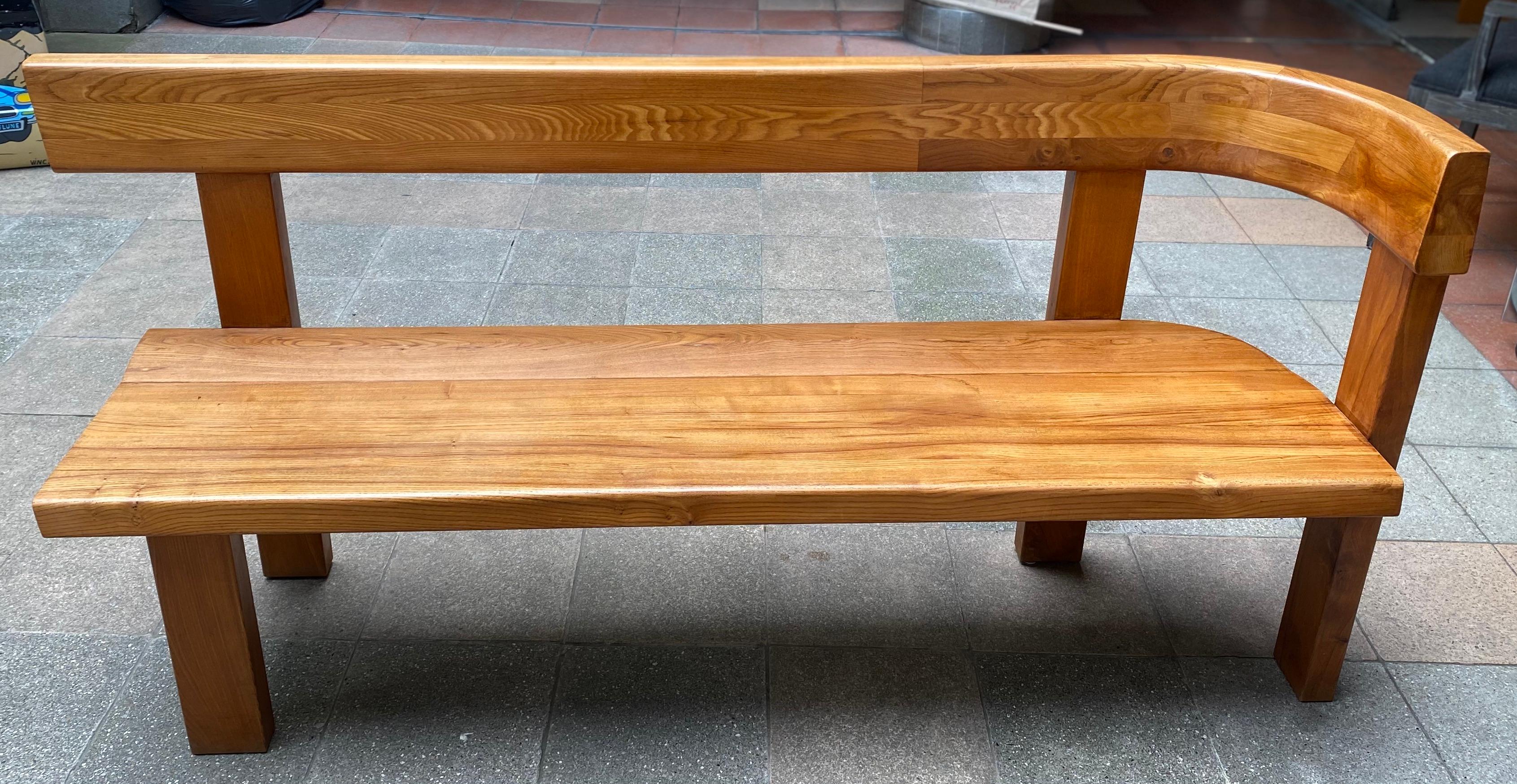 Bench S35 by Pierre Chapo, circa 1970 For Sale 2