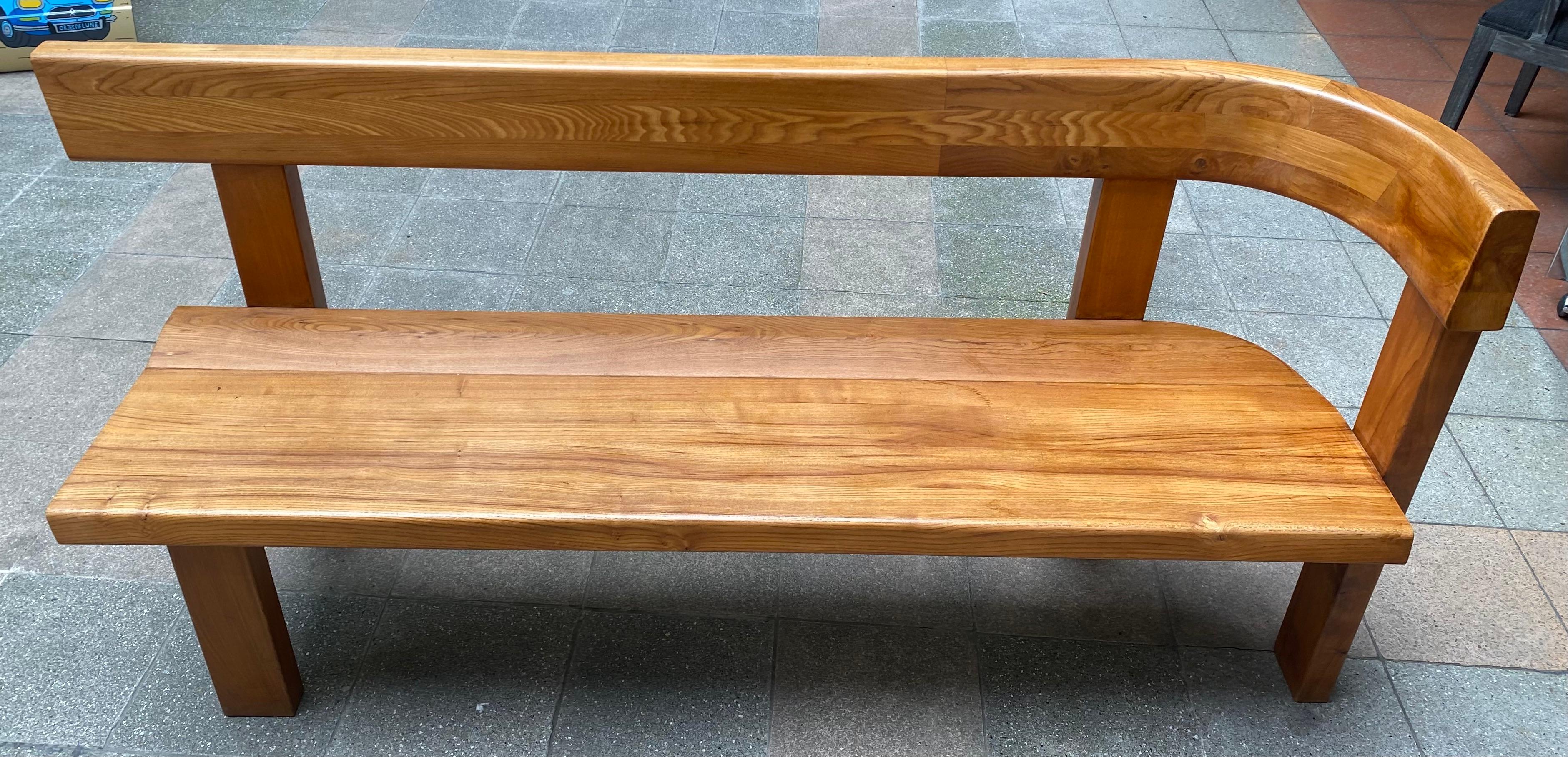 Bench S35 by Pierre Chapo, circa 1970 For Sale 3