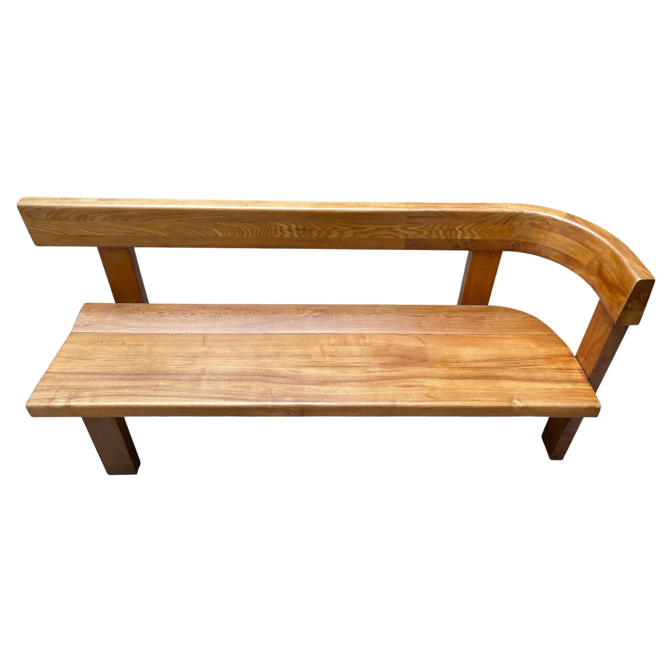 Bench S35 by Pierre Chapo, circa 1970 For Sale