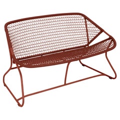 Bench - Small sofa Fermob – SIXTIES Bench - Red Ochre
