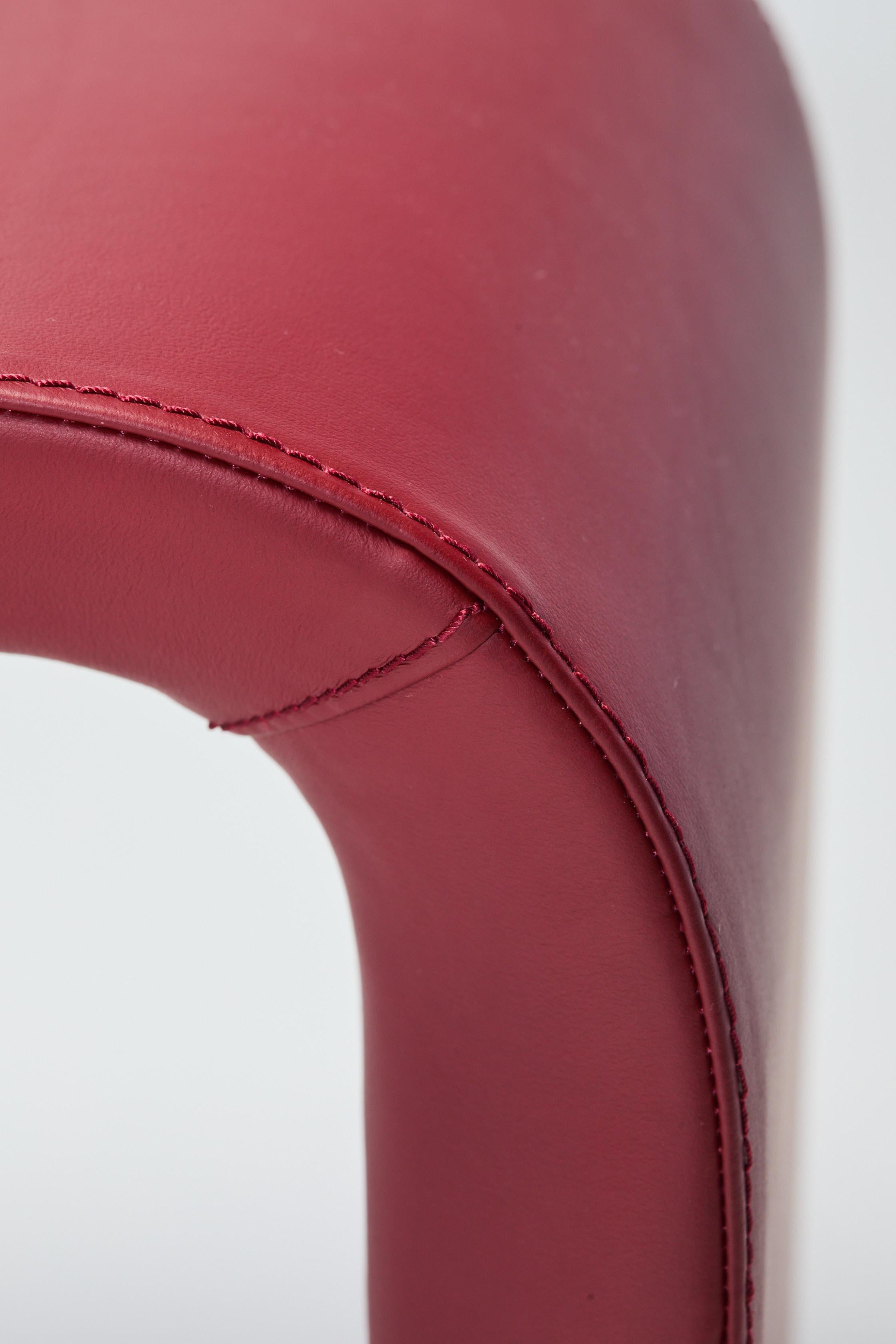 Minimalist Bench, SOA by Reda Amalou Design, 2021, Leather, Walnut & Bronze For Sale