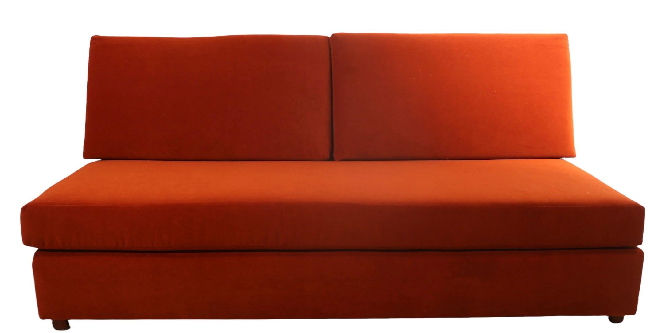 20th Century Bench Sofa with Storage Cabinets by Adrian Pearsall for Craft Associates