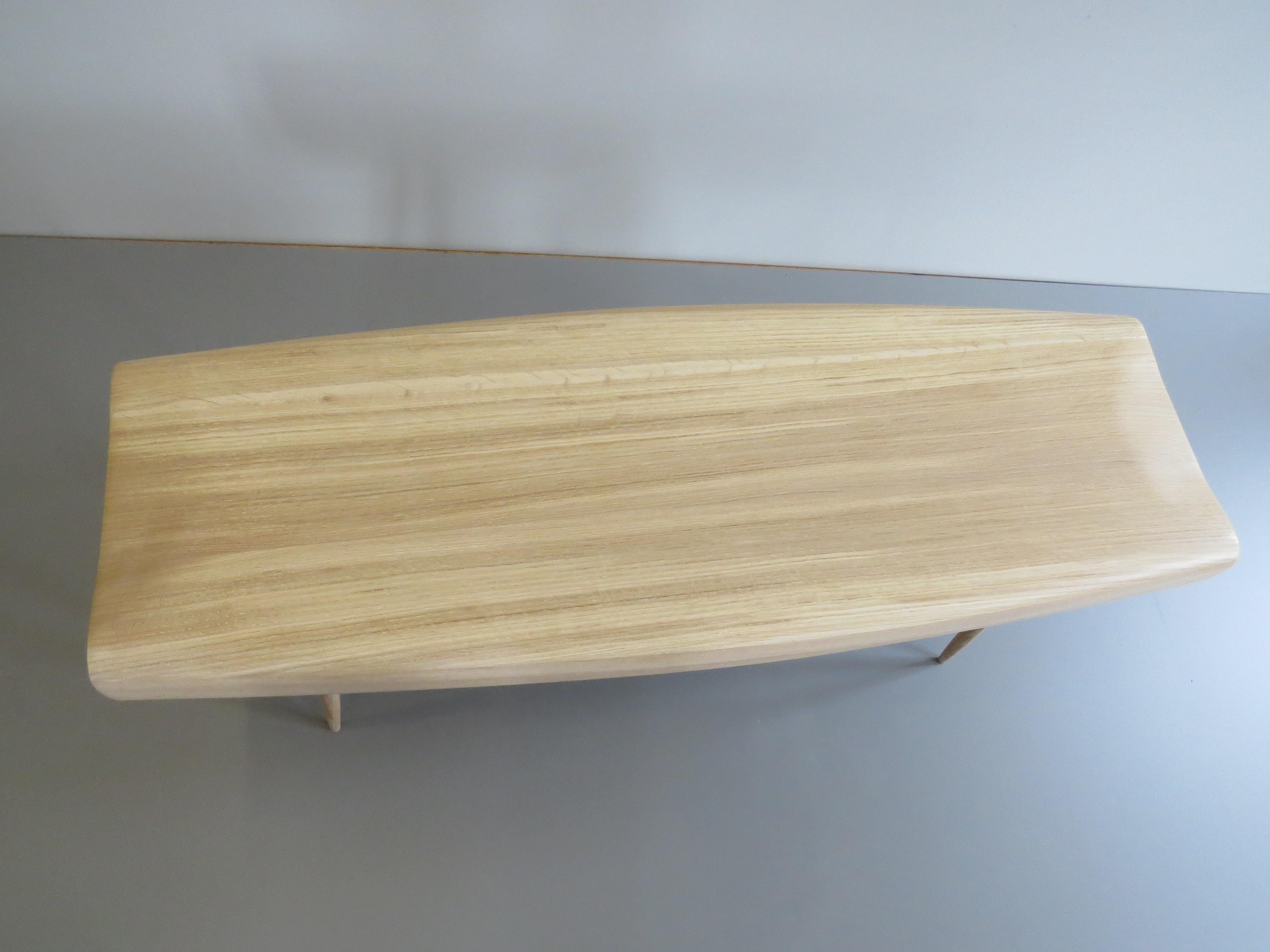 Bench, solid wood, handmade, organic modern, made in Germany, made to measur  For Sale 1