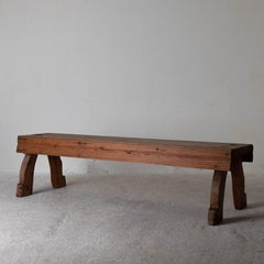 Bench Swedish Baroque 18th Century Original Paint Sweden