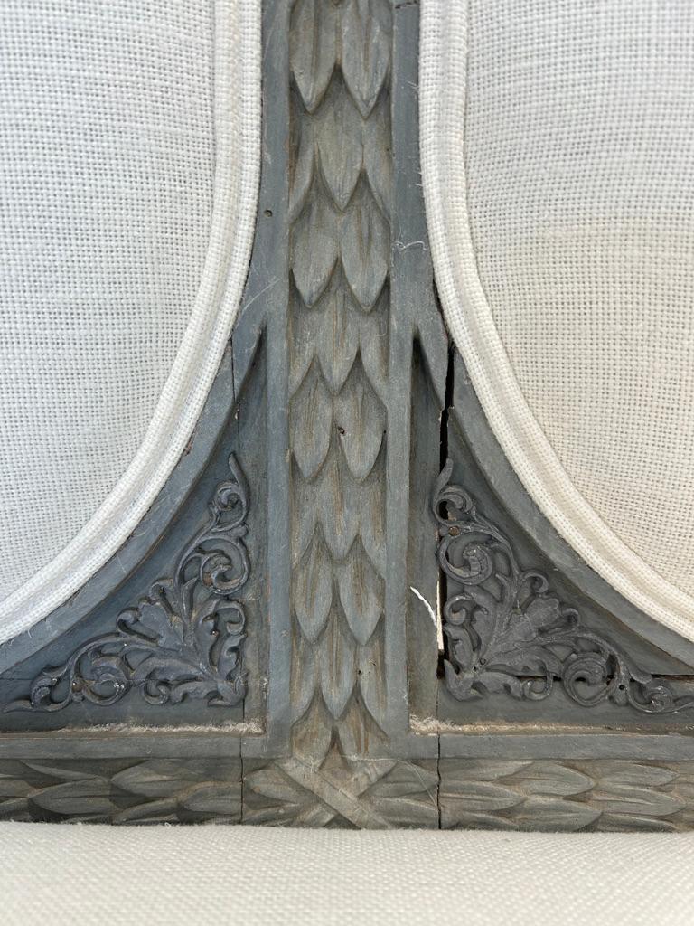 Painted Bench, Swedish with Griffons, 19th Century