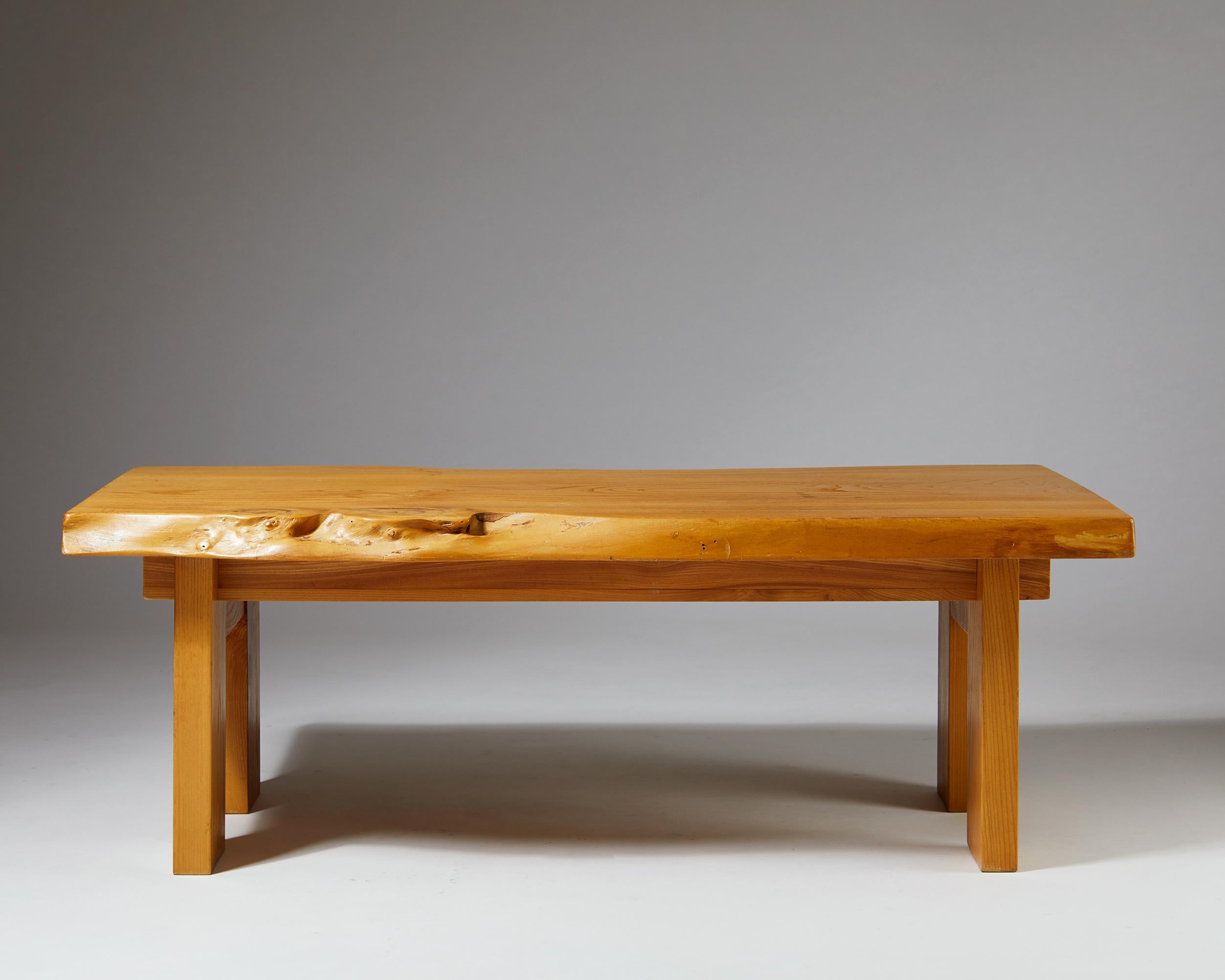 Swedish Bench/Table Designed by Sigvard Nilsson for Söwe-konst, Sweden. 1970s For Sale