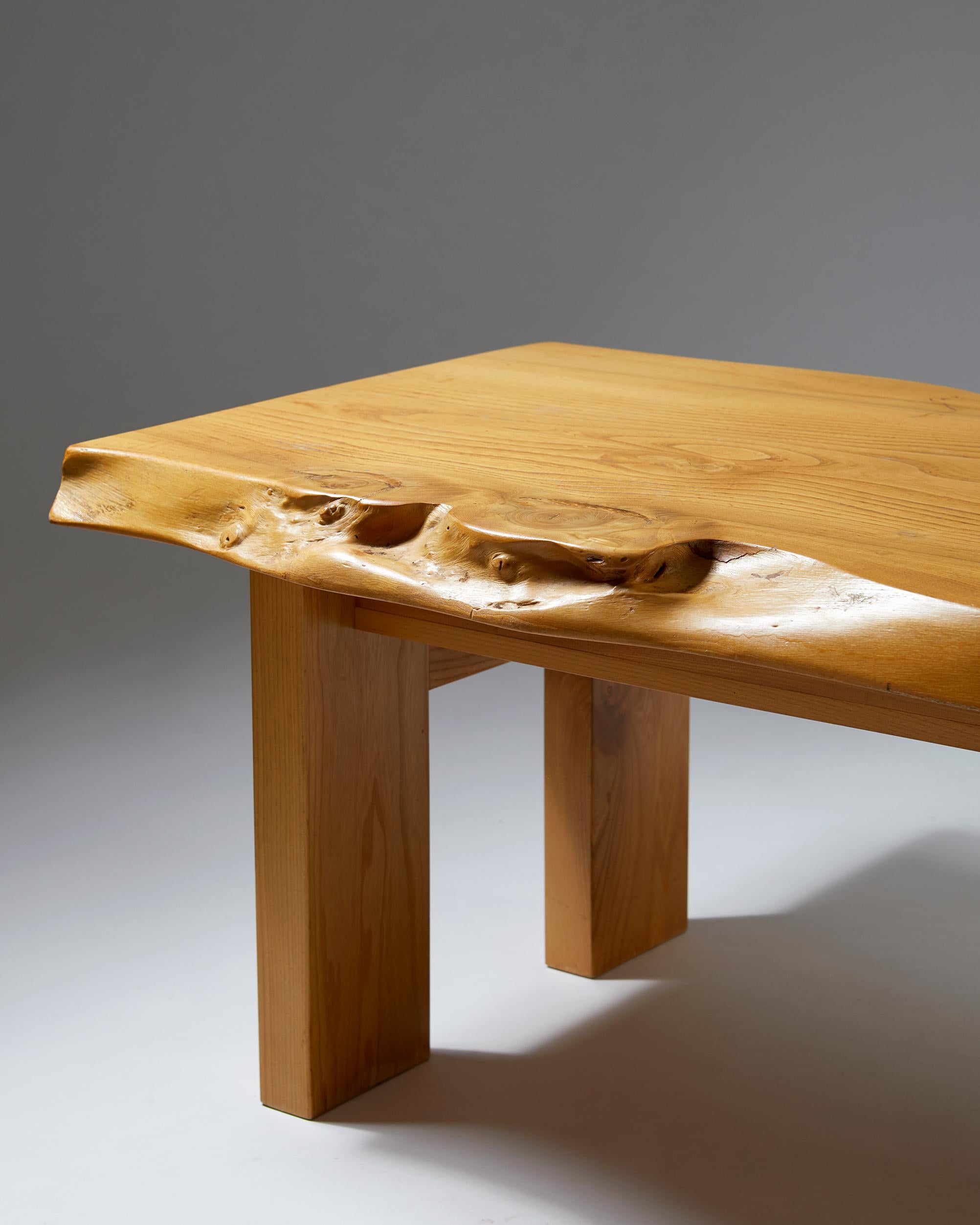Bench/Table Designed by Sigvard Nilsson for Söwe-konst, Sweden. 1970s For Sale 1