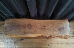 Rustic Bench/Table in Elm by Sigvard Nilsson, Söwe Konst, Scandinavian Modern