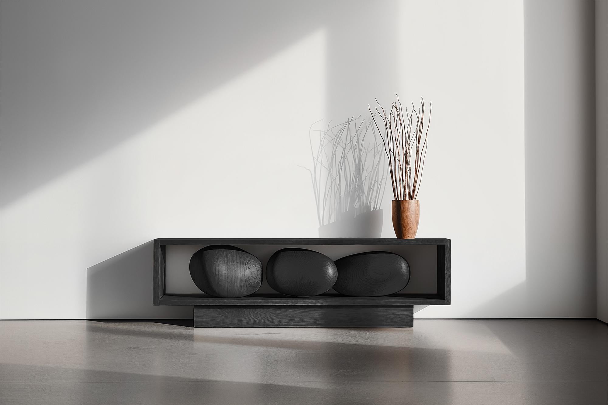 Sitztisch Sereno No61, minimalistisches Holzstück von Joel Escalona im Zustand „Neu“ im Angebot in Ciudad de México, CDMX