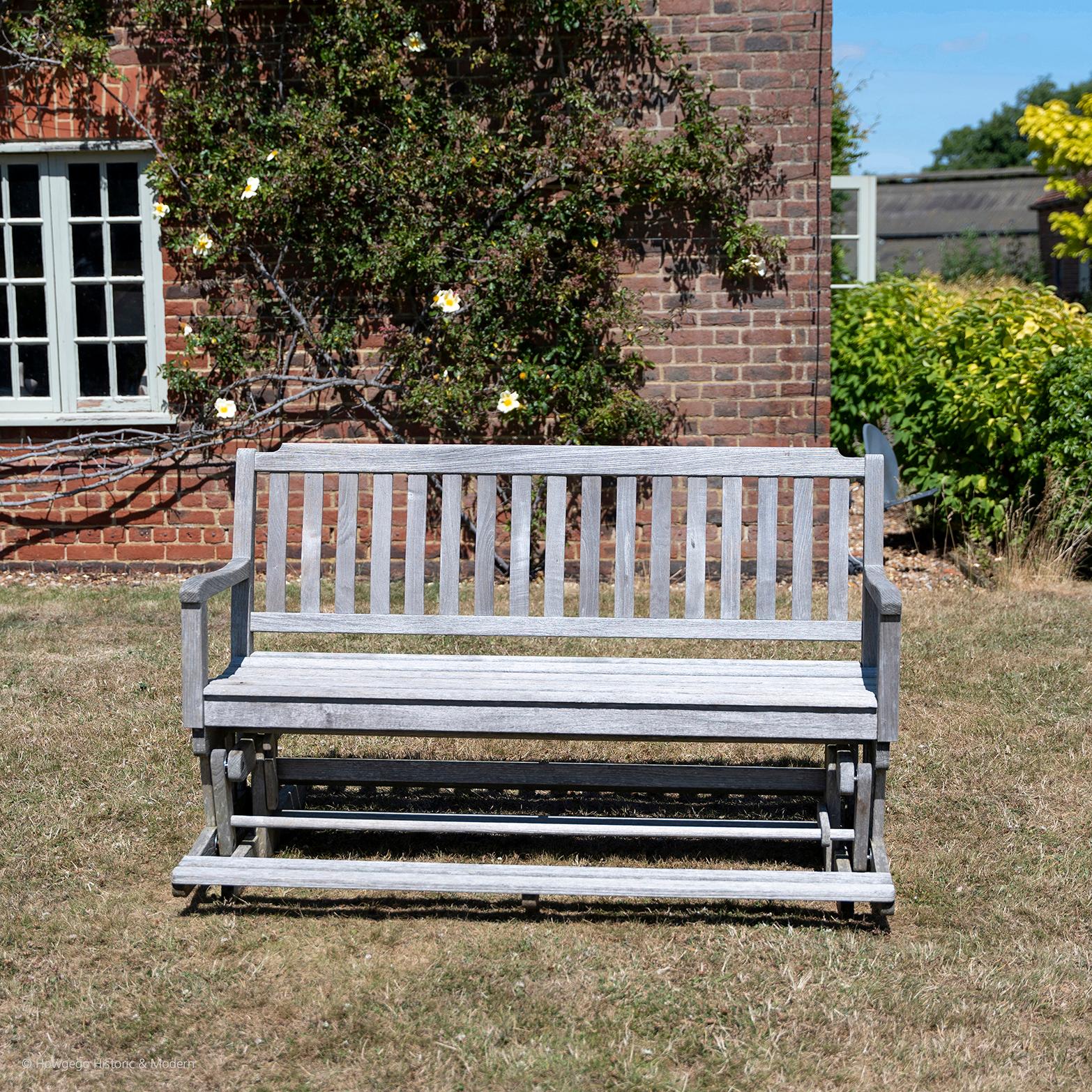 Joinery Bench Teak Rocking Parkland Garden Country House For Sale