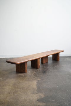 Banc moderne "Bench Too" par Last Workshop, Noyer