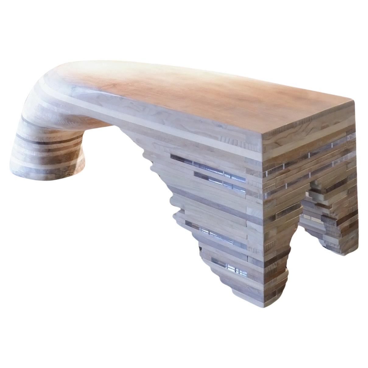  Weight Of Time Bench  in Wood by Andrea Zambelli For Sale
