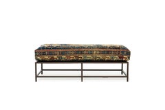 Bench with Antique Rug Upholstery