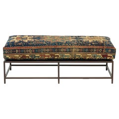 Bench with Antique Rug Upholstery