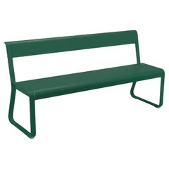 Bench with Backrest Fermob Bellevie - Cedar green