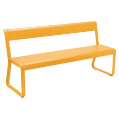 Bench with Backrest Fermob Bellevie - Honey