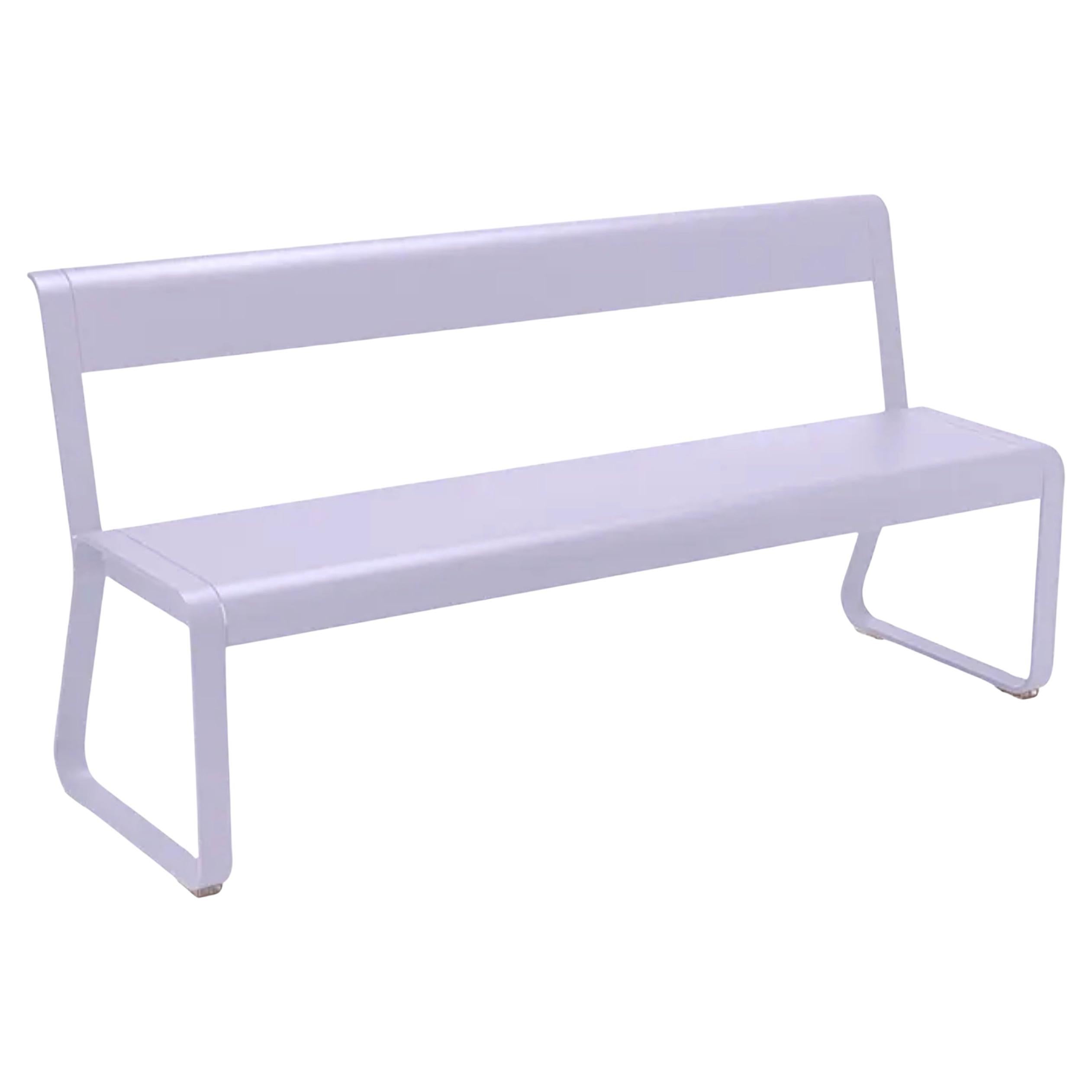 Bench with Backrest Fermob Bellevie - Marshmallow For Sale