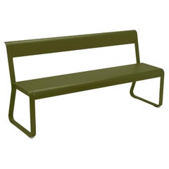 Bench with Backrest Fermob Bellevie - Pesto