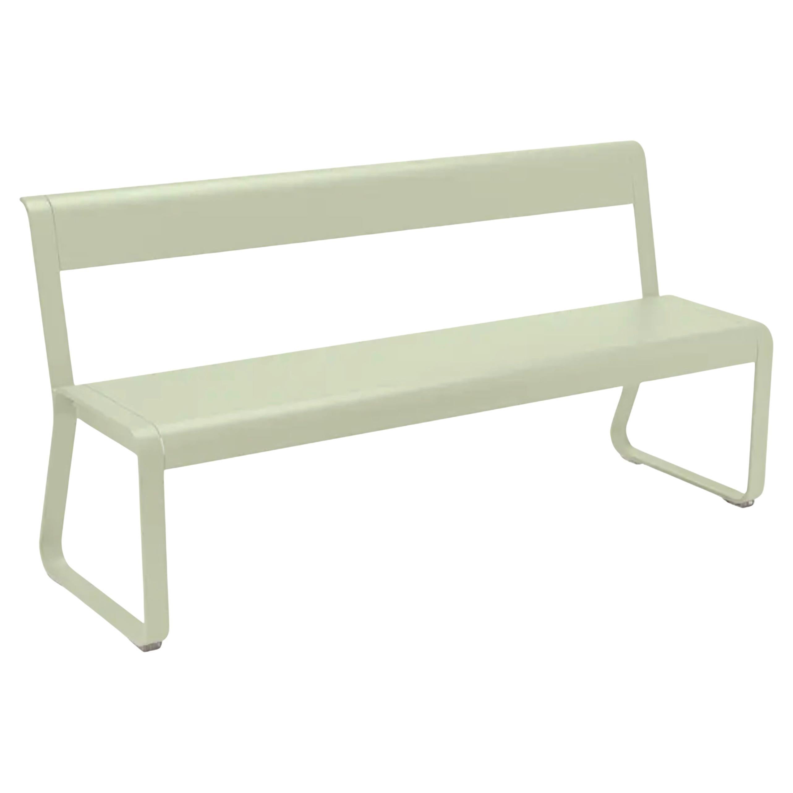 Bench with Backrest Fermob Bellevie - Willow Green
