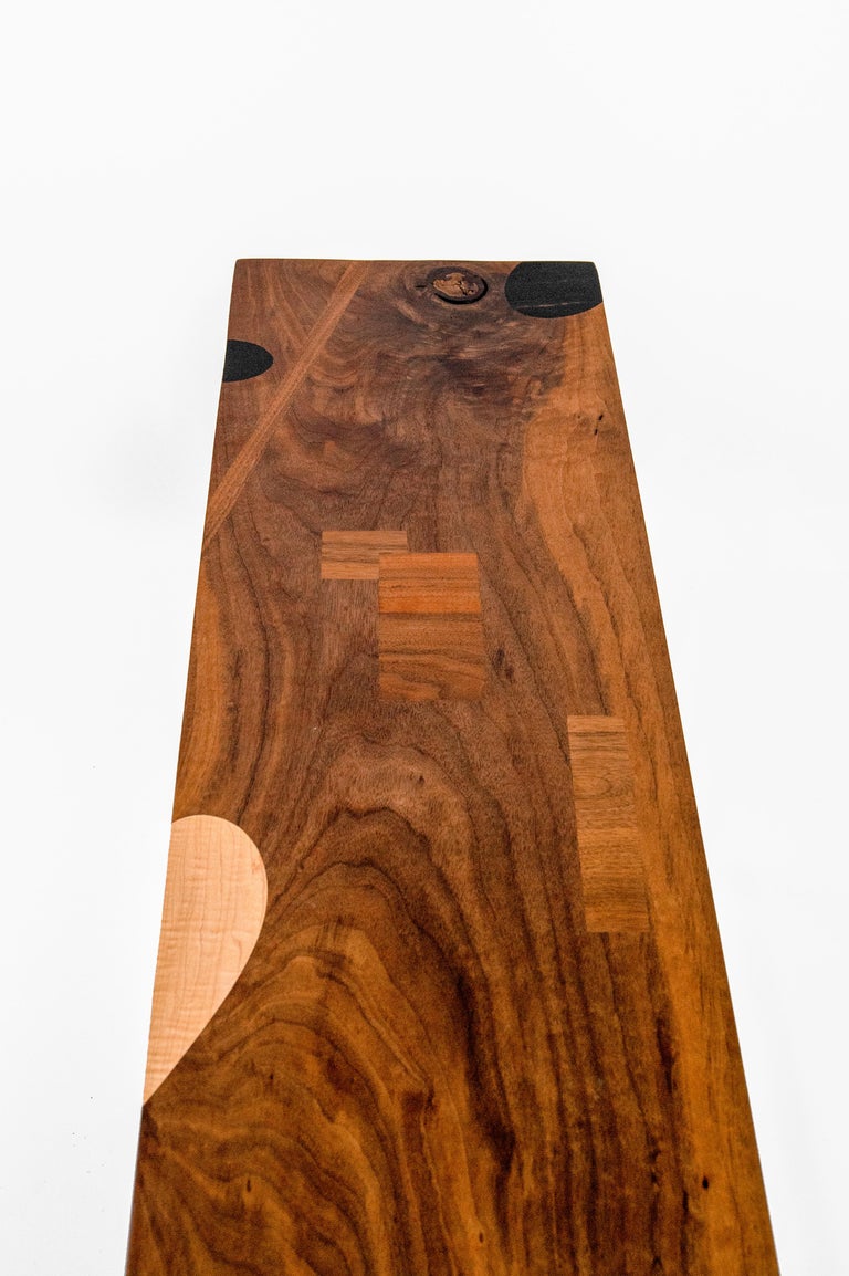 Bench with Inlays and Exquisite Detailing, Poet's Bench by Birnam Wood