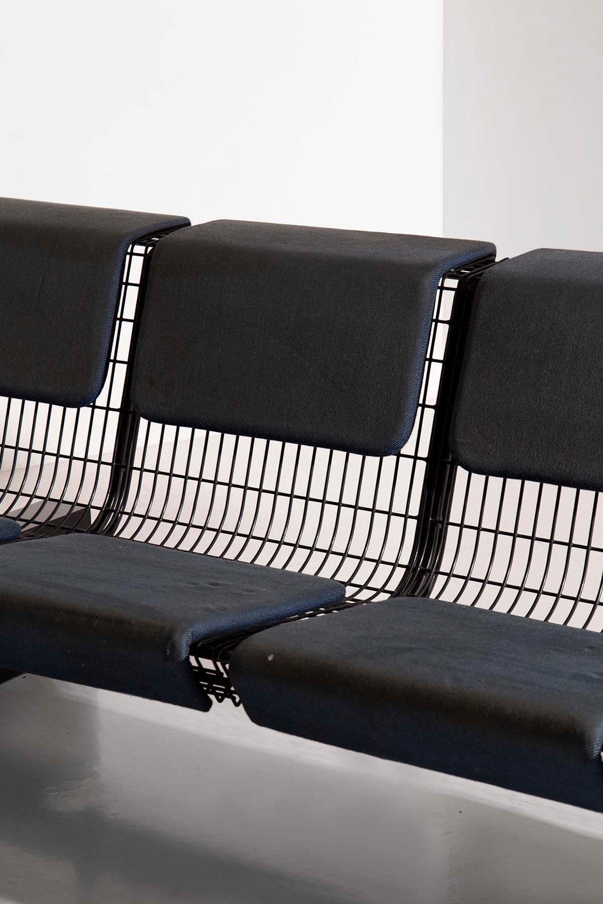 Italian Bench with Seats by Osvaldo Borsani for Tecno For Sale